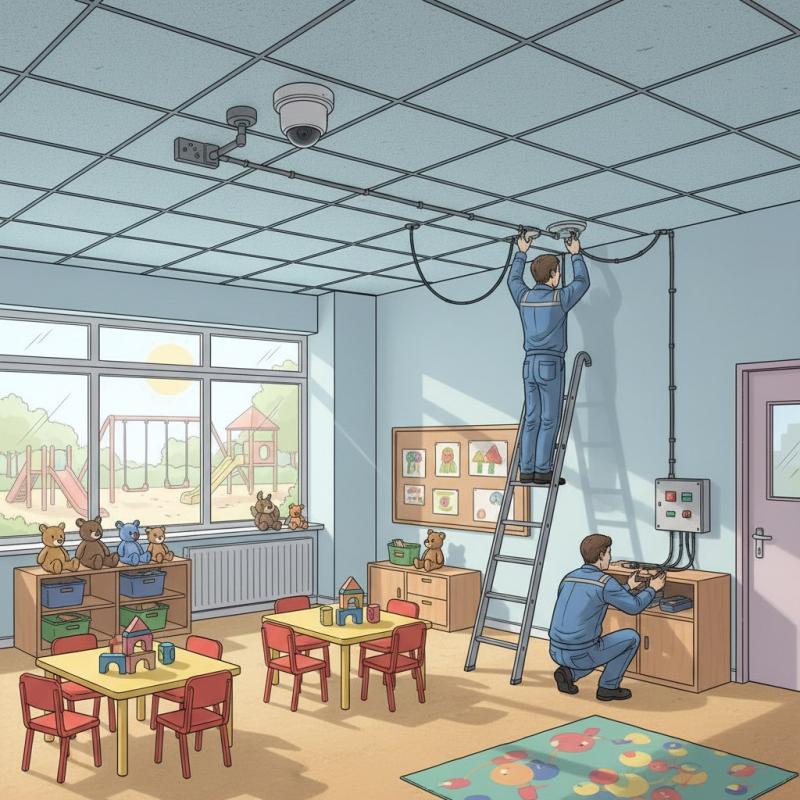 Установить видеонаблюдение в детском саду заказать в Лобни, цена, интернет магазин cameralook